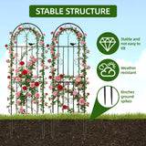 Amoskey Durable Garden Trellis for Climbing Plants - Outdoor Trellis Supports for Lush Greenery - Ideal for Vines, Flowers, and Vegetables, Easy Installation & Space-Saving Design (71"H*20"W -2 pack)