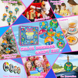 klmars Mermaid Themed Wooden Painting Kit-Glow in The Dark-Arts & Crafts Gifts for Kids Girls Ages 6-12-Wood Slice Craft Activities Kits -Mermaid Art Toys for Kids Christmas Gifts