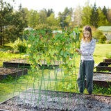 UrGROWA Cucumber Trellis 2 Pack,Foldable A-Frame Garden Trellis