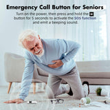 Hearing Aids, Hearing Aids for Seniors with Noise-Cancelling, OTC Hearing Aids Rechargeable, Hearing Amplifiers with 8 Volume Levels & 4 Hearing Modes, 160-Hour Battery Life, Clear Sound (Black)