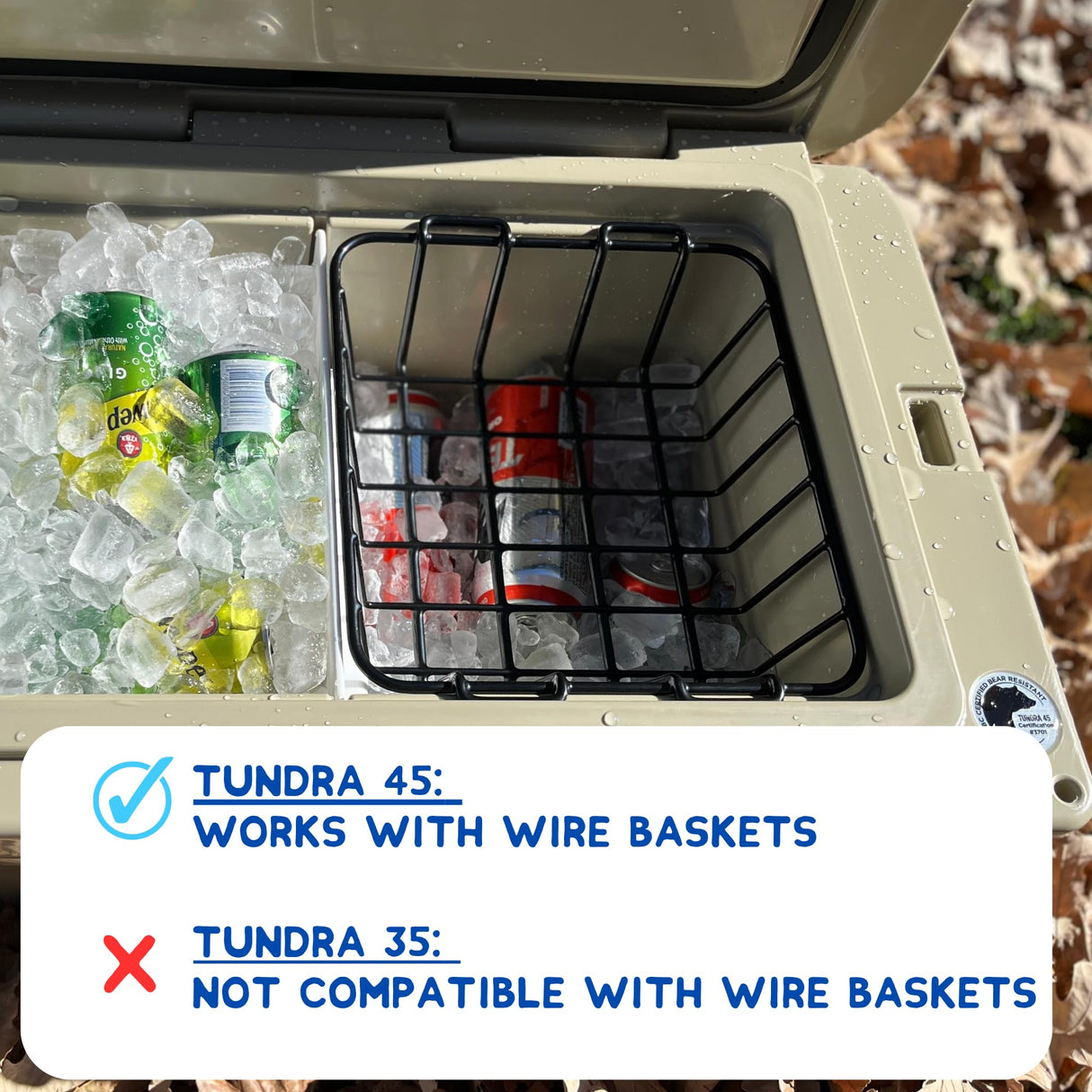 Above Sea Level Ice Pack Divider Compatible with YETI Coolers - Fits YETI Tundra 35/45