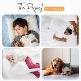 Utopia Bedding Washable Underpads 24" x 36" (Pack of 4), Waterproof Reusable Heavy Absorbency Incontinence Bed Pads for Adults, Kids, Elderly and Pets, Bedwetting Pads for Sofa and Couch (Blue)