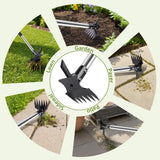 2 in 1 Crack Weeder and Weed Puller with 57" Long Handle for Outdoor Use