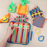 IQKidz Weaving Loom Kit Toys, DIY Arts and Crafts for Kids and Adults, Ideal Gifts for Girls Ages 5 6 7 8-12 13, Easy Potholder Loom Knitting Activity for Beginners, 224 Craft Loops