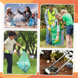 LOYIM 4 Pack 36" Reacher Grabber Tool Lightweight Litter Pick up Sticks Aluminum Rustproof Trash Grabber Garbage Picker Grabber Garden Leaf Cleaning Trash Tong Reaching Assist Tool for Elderly