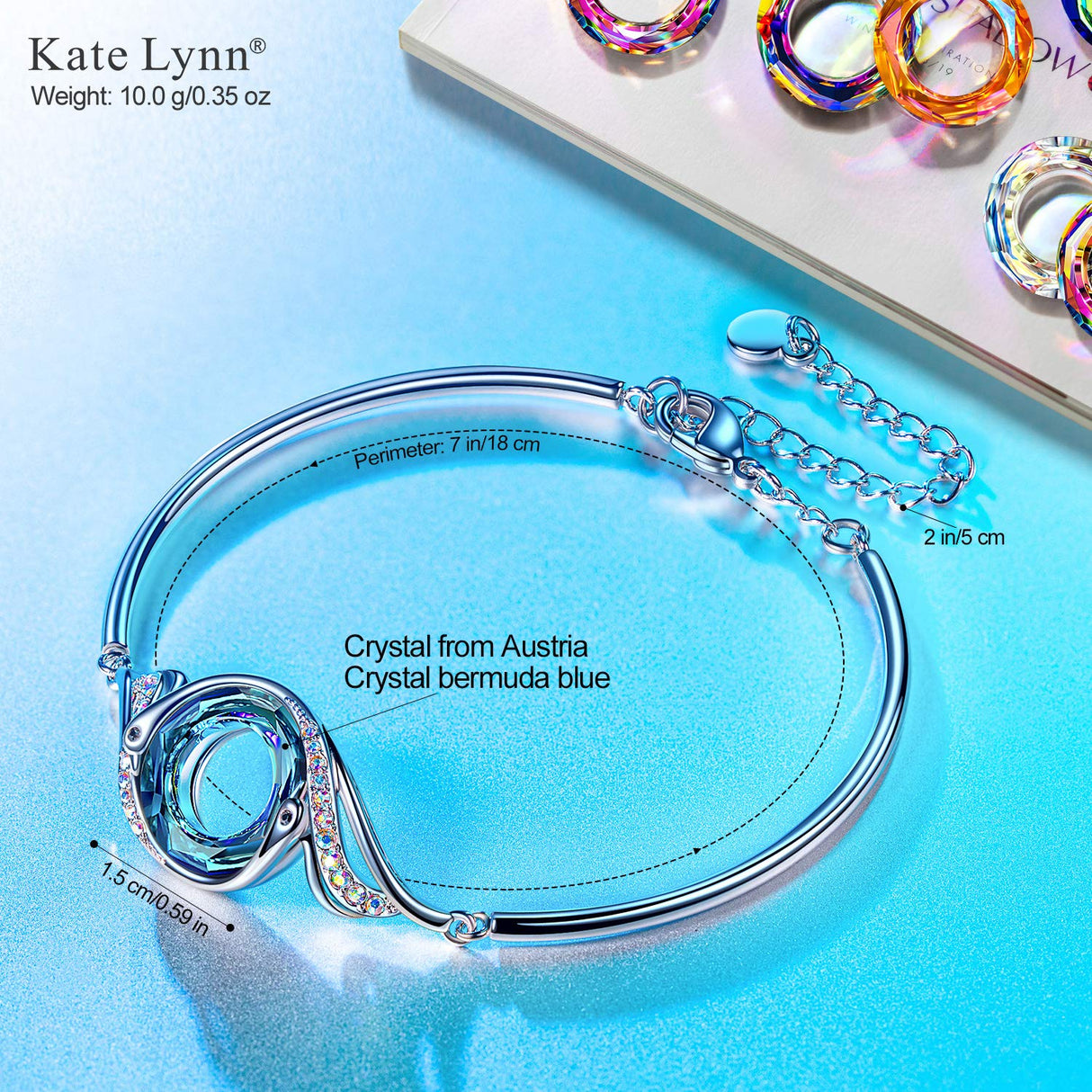 Kate Lynn Phoenix Bangle Bracelets for Women Birthday Gifts for Women