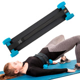 INDEEMAX Hip Thrust Belt, Booty Trainer for Women Men, Portable Exercise Hip Thrust Pad for Dumbbells Kettlebells Weights Plates, Adjustable Glute Workout Equipment Band for Home Gym