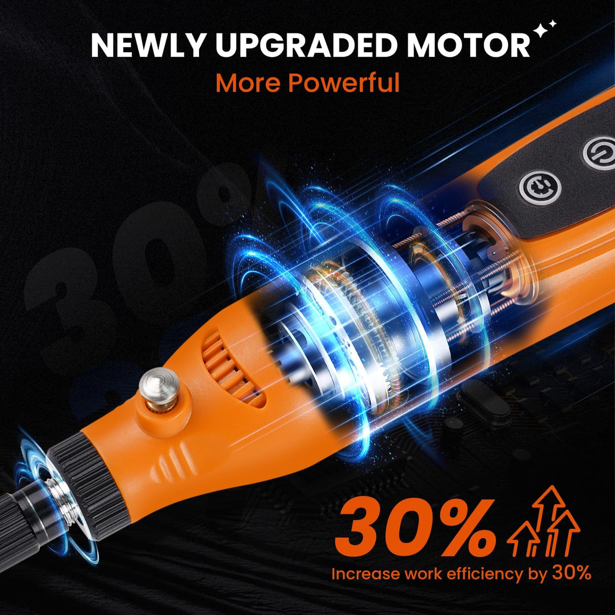 HARDELL Mini Cordless Rotary Tool 4V, 5-Speed Rotary Tool Kit with 42 Accessories, Rechargeable Power Rotary Tool for Engraving, Sanding, Polishing, Drilling, Grinding, Small DIY Crafts