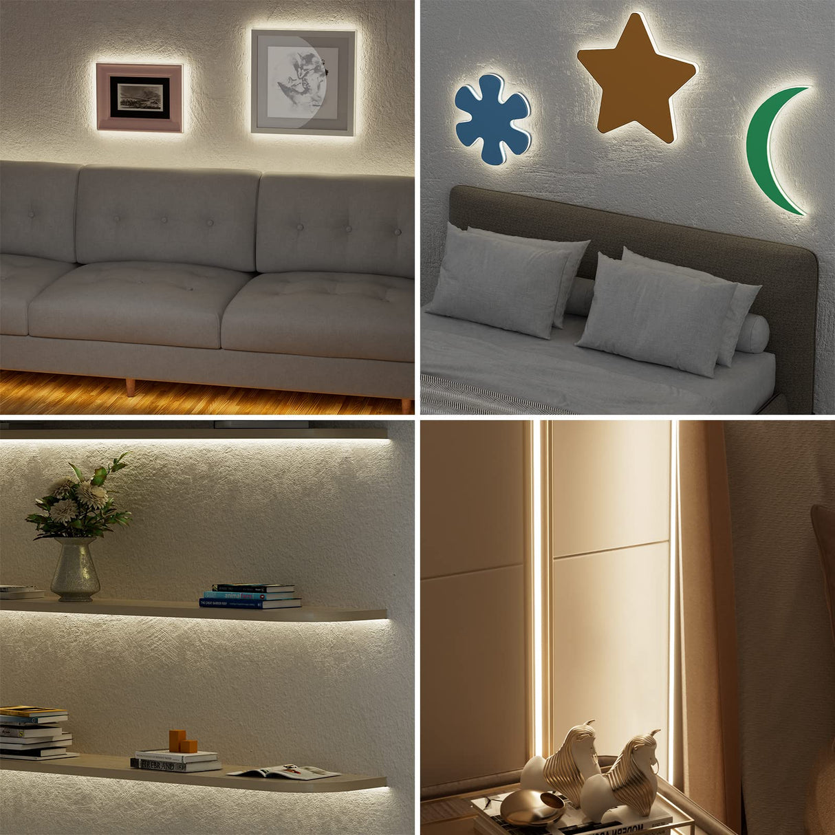 PAUTIX COB LED Strip Lights,UL Listed Dotless LED Lights with RF Remote,16.4ft Natural White 4000K Super Bright Dimmable Flexible Diffused LED Tape Light,Kitchen Cabinet,Office,Stairs,Shelf Lighting