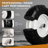 TPXQWL 16" 4.80/4.00-8 Flat Free Wheelbarrow Tire & Wheel, 2-Pack