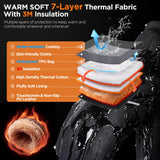 rivmount Winter Gloves with Waterproof, Touchscreen, Warm, Windproof for Women Men, Thermal Snow Glove for Cold Weather Running, Ski, Cycling, Working, Hiking, Driving, Biking, Outdoor (Black M)