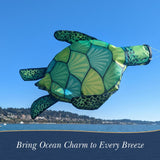 Madrona Brands Small Turtle Windsock 32 Inch | Durable Outdoor Hanging Wind Sock for Outside | Yard, Garden, Patio, Beach, Dock