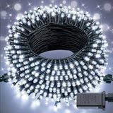 JMEXSUSS 250 LED White Christmas Lights Outdoor, String Lights Plug in