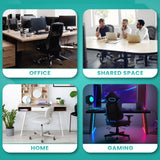 Office Chair Casters, Set of 5, for Desk & Gaming Chair are Easy to Install & Suitable for All Floors, Including Carpet & Wood