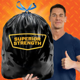 Hefty Strong Extra Large Trash Bags, Black, 33 Gallon, 48 Count