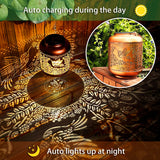 Hummingbird Solar Lanterns Outdoor Waterproof Hanging Solar Lights Hummingbird Gifts for Women Men Mom Metal Bird Decorative LED Lanterns for Yard, Patio, Lawn, Pathway, Landscape, Garden Decor
