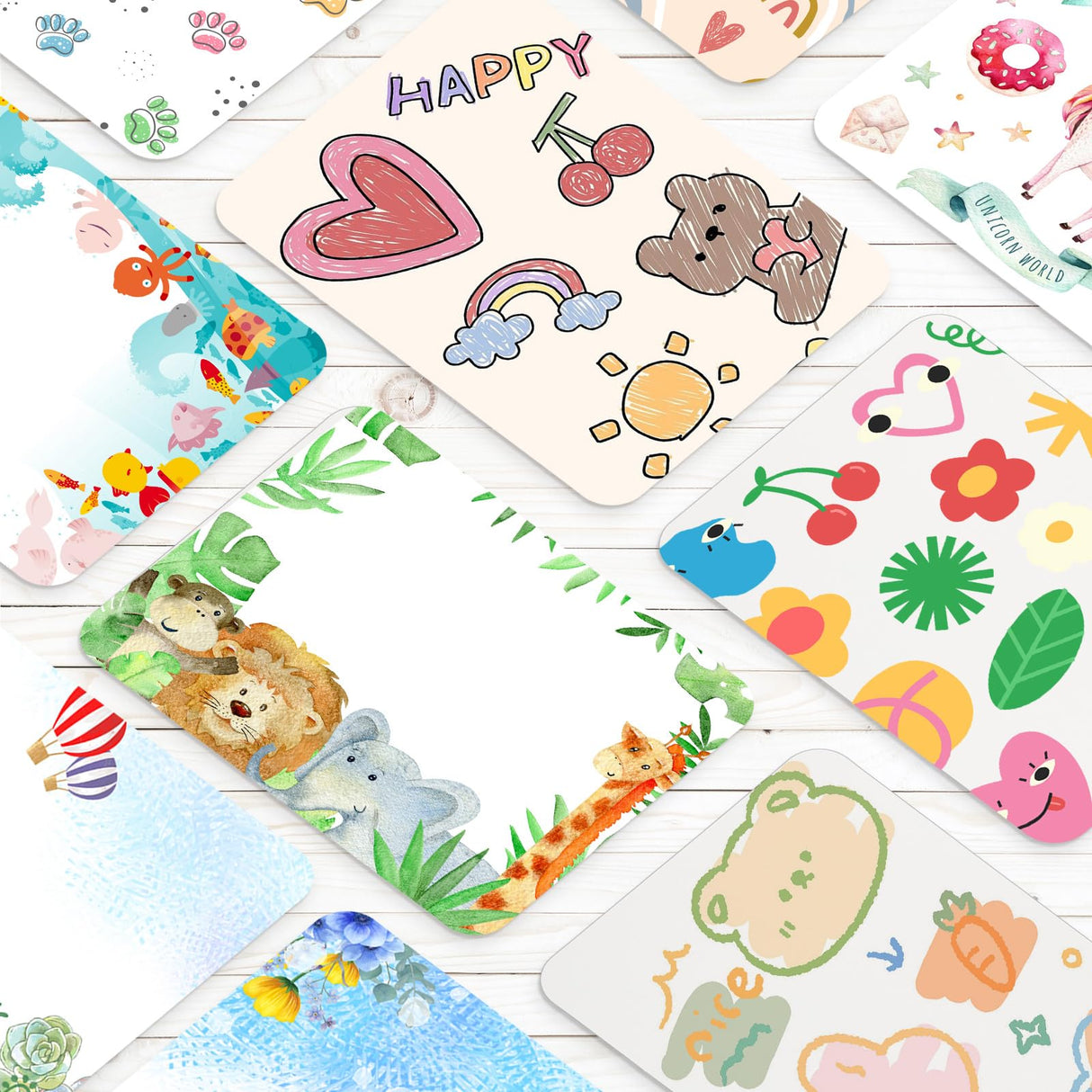 Sabary 100 Pcs Blank Watercolor Cards with Envelopes Set 140lb/300 Gsm Cotton Heavyweight Foldable Greeting Paper Card for Christmas Painting Invitation Note Birthday Wedding(White,5 x 7 Inch)