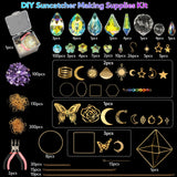 800 PCS DIY Suncatcher Kit Crystal Suncatchers for Windows Hanging Sun Catcher Kits for Adults Suncatcher with Crystals Rainbow Maker for Indoor Window Garden Christmas Decor Wedding Home