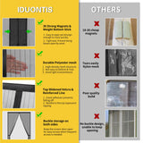 Magnetic Screen Door- Fit for Door Size:36x80 Inch, Screen Itself Size:38"x82", Hands Free Mesh Partition,Heavy Duty Screen Door Mesh Curtain Keeps Bugs Out, Frame Hook & Loop, Pet and Kid Friendly