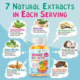 Height Growth Gummies Supplement - Kids Teens Height Increaser Maximizer Grow Taller Vitamins