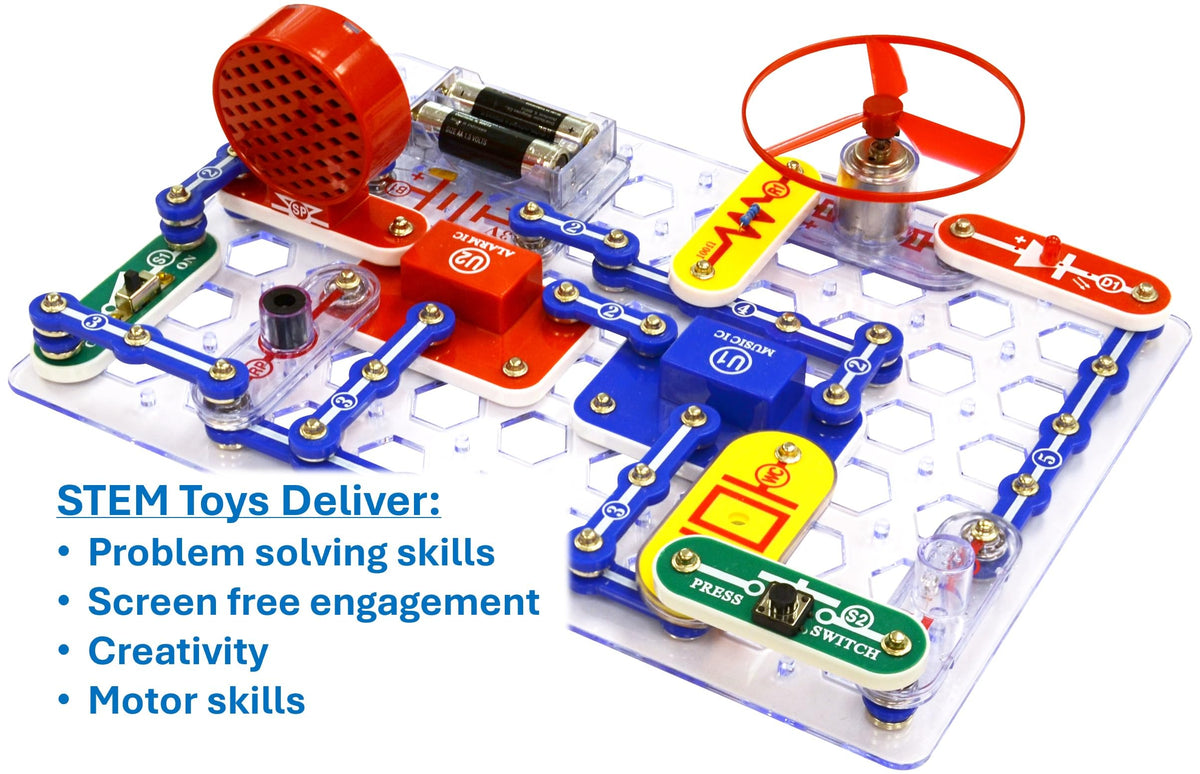 SNAP CIRCUITS Jr. SC-100 STEM Electronics Kit, 100+ Projects, Ages 8+