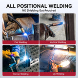 ARCCAPTAIN Flux Core Welding Wire .030, E71T-GS Mig Welding Wire 2-Pound Spool Gasless Mild Carbon Steel Compatible With Lincoln Miller Forney Harbor Welder
