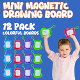 Mini Magnetic Drawing Boards (12-Pack) Party Favor Drawing Tablets for Kids