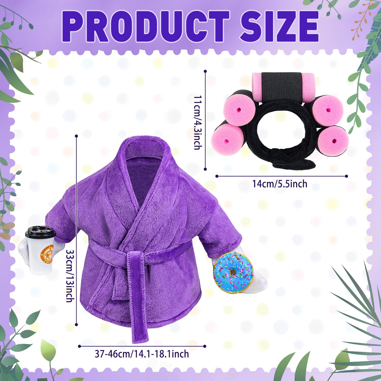 Lady Porch Goose Outfit Bathrobe Goose Outfit for 17/23" Outdoor Statue