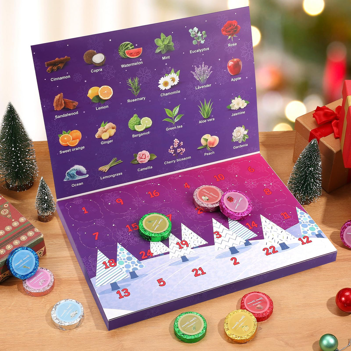 Advent Calendar 2026 Shower Steamers - 24 Pack Shower Steamers Aromatherapy
