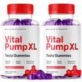 (2 Pack) Vital Pump XL Gummies , Official Vital PumpXL Maximum Strength Gummy Supplement, All Natural VitalPump XL Gummies Once Daily Chewable Multivitamin Supporting Strength and Energy (120 Gummies)