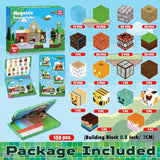 150PCS Magnetic Blocks-Magnetic Building Blocks Magnetic Tiles Stacking, Build Mine Magnet World Set, STEM Montessori Sensory Toys for Toddlers Kids Boys Girls Ages 3-5 6-8 Christmas Birthday Gifts