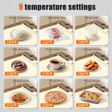 NAXBEY Warming Mat for Food extra large, Silicone Heating Mat For Food, 15"x31.6" Foldable Food Warming Mats for Countertops, Parties, and Daily Use with Timer and 9 Temperature Levels