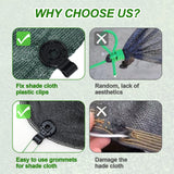 100PCS Shade Cloth Clips, Shade Cloth Plastic Clips
