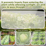 Woanger 3 Pack 6 x 3 x 2 ft Heightening Garden Netting for Raised Beds Plant Covers Garden Protection Fine Mesh Bird Netting with Drawstring for Protection Seedlings Vegetable Plant(77" x 41" x 25")
