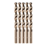amoolo 3/8" Cobalt Drill Bit(5Pcs), M35 HSS Metal Drill Bit Set for Hard Metal, Stainless Steel, Cast Iron