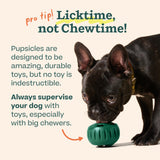 WOOF Pupsicle Interactive Dog Ball Toy for Dogs Large 25-75 lbs - Pink