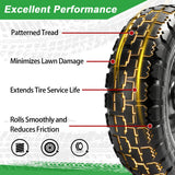 LTNICER 10" Flat Free Replacement Wheels for Gorilla Carts (2-Pack), 4.10/3.50-4 Solid Tires with 5/8" Axle Bore & 2.1" Offset Hub, Heavy Duty No-Flat Wheels for Garden Carts, Hand Trucks & Wagons