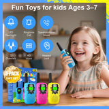 Rechargeable Walkie Talkies for Kids Girls and Boys Toys Age 3 4 5 6 7 8 4-8 5-7 3-5 6-8 8-10 4-5 4-6 Years Old Best Gifts for Christmas Birthday Holiday Stocking Stuffers Presents
