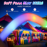 GDHZWTMY 36 Pcs LED Foam Glow Sticks Bulk,Glow in The Dark Party Supplies，Foam Light Up Sticks 3 Modes of Color Flashing for Birthday,Wedding,Raves,Carnival,Halloween Christmas,New Year,Concert