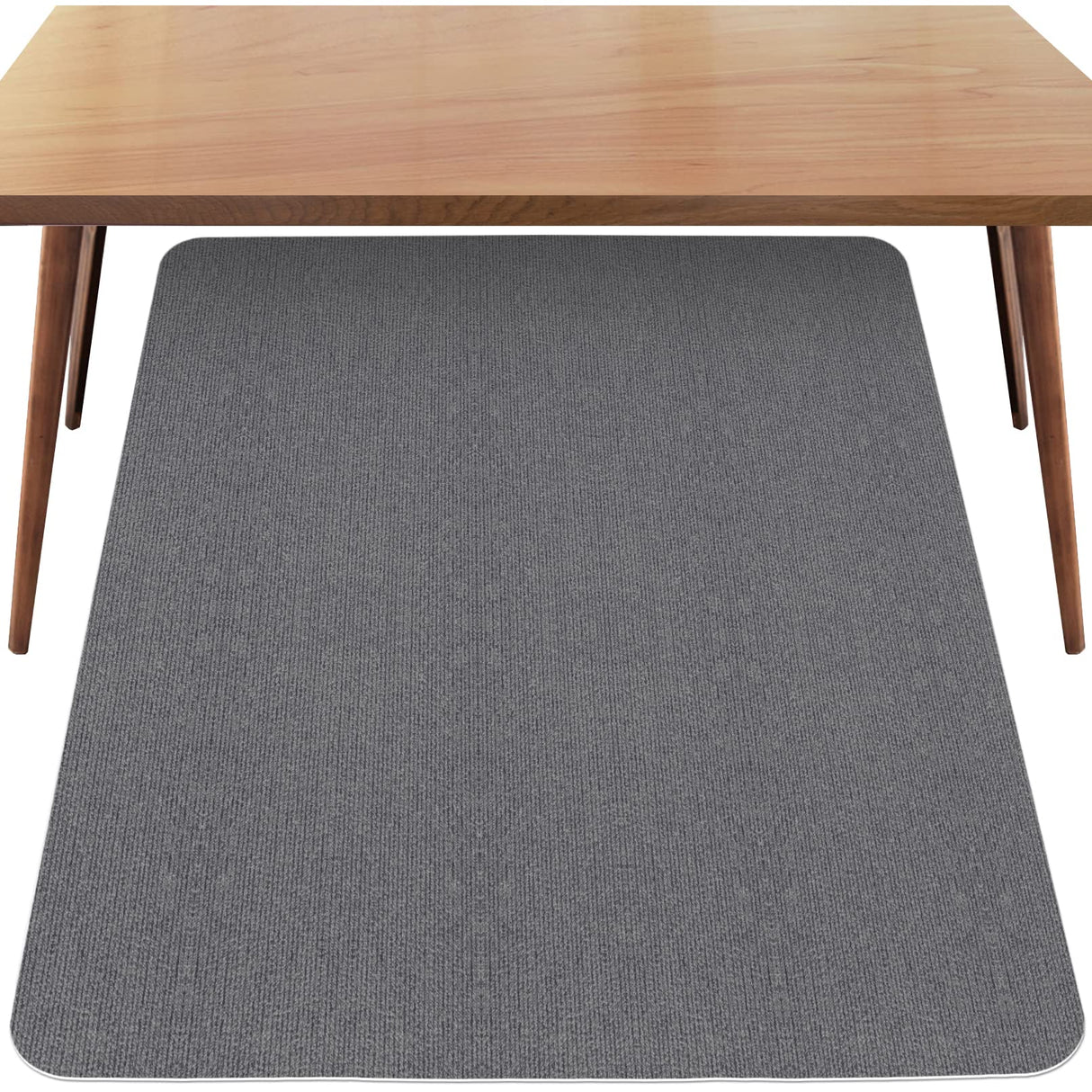 Sycoodeal Office Chair Mat for Hardwood Floor,Office Computer Gaming Chair Mat for Tile Floor,Large Floor Protector Rug,Anti-Slip,Easy to Clean,Grey(48"x36")