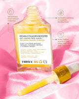 Truly Beauty Vegan Collagen Booster Anti-Aging Serum with Retinol, Vitamin C, and Organic Coconut Collagen Serum for Face Tightens Loose Skin, Fade Age Spots, and Discoloration, 1.7 Fl Oz.