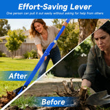Pvirbravoo Sapling Puller Tool - Heavy Duty Tree Root Puller for ¼ to 1-3/8" Woody Stems | Fully Uproots Trees & Shrubs | Ergonomic Garden Tool for Landscaping, Farming, Forestry