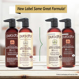 PURA D'OR Professional Grade Clinically Formulated Biotin Shampoo & Conditioner For Hair Thinning - 2X Concentrated Proprietary Herbal Blend Thickening Products For Women & Men, Sulfate Free, 16oz x2