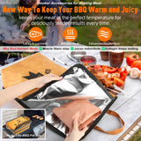 21in BBQ Blanket for Resting Meat- Smoking Meat Insulated Bag for Brisket/Beef/Pork Shoulder/Turkey- Christmas Stocking Stuffers Birthday Anniversary Retirement Smoker Accessories Gift for Men Him Dad