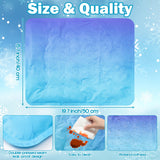 MALLMALL6 Reusable Freezable Ice Mat - 2Pcs Cooling Keeping Food Fresh Serving Tray for Outside Picnic Party Buffet, 19.7 x 15.7 in Snowflake Charcuterie Chilling Mats for Cheese Deli Veggie Sushi