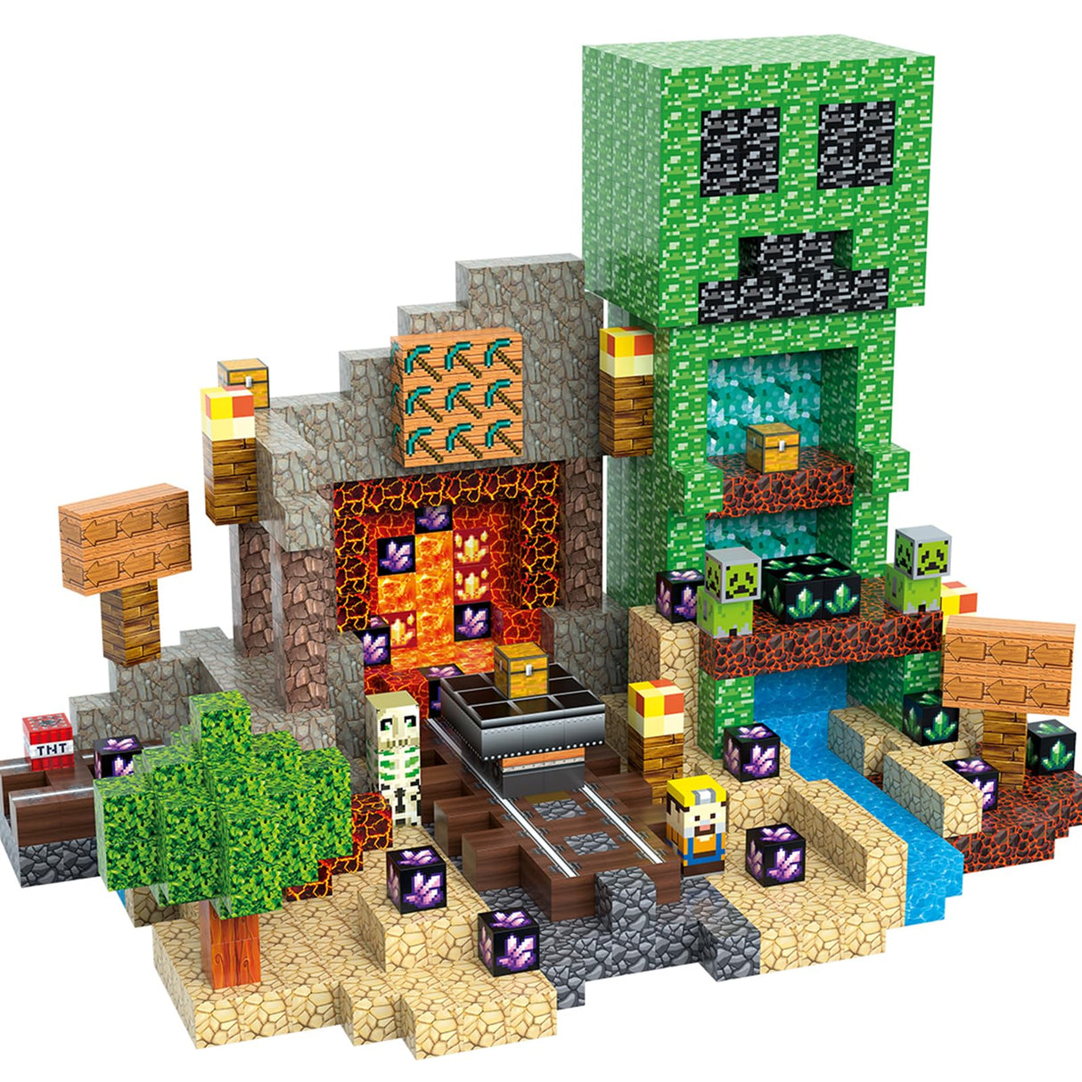 JIMI Magnetic Building Blocks Set, Magnetic Blocks STEM Construction Toys, Montessori Sensory Stacking Toys for Boys Girls Age 3 4 5 6 7 8, Magnet Cubes Christmas Birthday Present for Kids