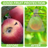 25 Pcs Fruit Protection Wire Mesh Bags 6 x 8 Inch Fruit Bags with Clips and Ties for Fruit Trees Netting Cover Bags Mesh Fruit Protectors for Vegetables Tomato Apple Mango Berry Roots Pl