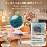 SPEENSUN 3.5 OZ Yarn Ball Winder, Low Noise Spinner for Crocheting, Grey