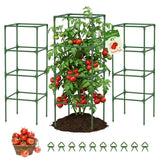 MQUPIN Tomato Cages,3 Packs Square Tomato Cage for Garden Plant Support,41 * 15 * 15in Heavy Duty Steel Plant Tower Stakes Trellis for Climbing Vegetables Flowers Fruits