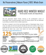 Certified Glyphosate Residue Free Hard Red Winter Wheat Berries | 18 LBS | Family Farmed in Washington State | Non-GMO Project Verified | 100% Non-Irradiated | Certified Kosher Parve | Field Traced